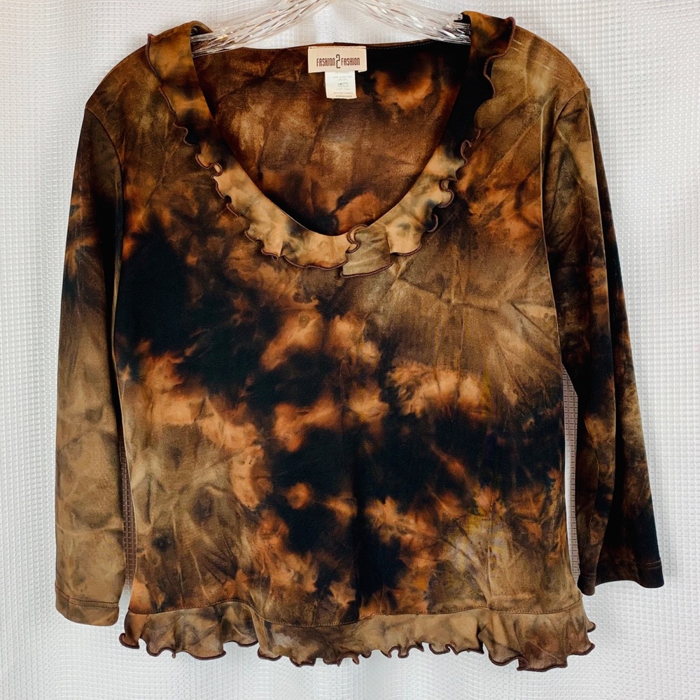 Fashion2Fashion Batik Ruffle Top